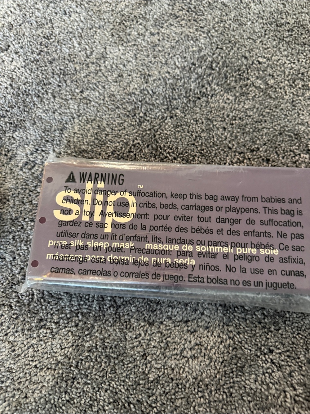 slip Purple Silk Sleep Mask